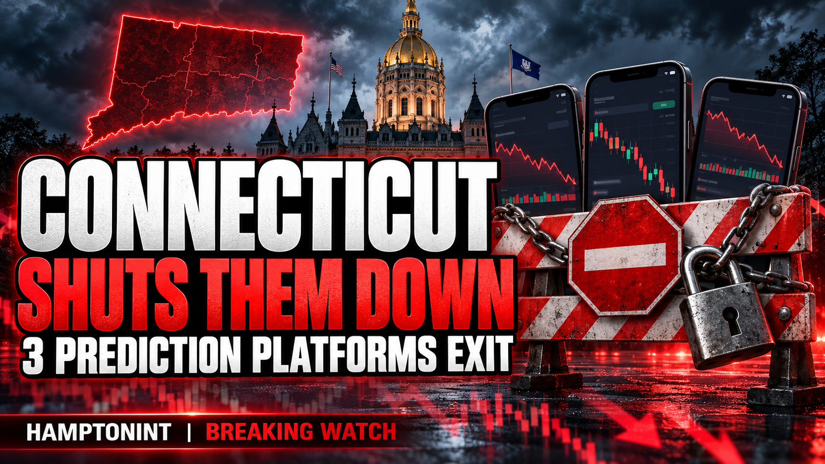 Breaking: Connecticut Crackdown Forces Three Prediction Platforms Out