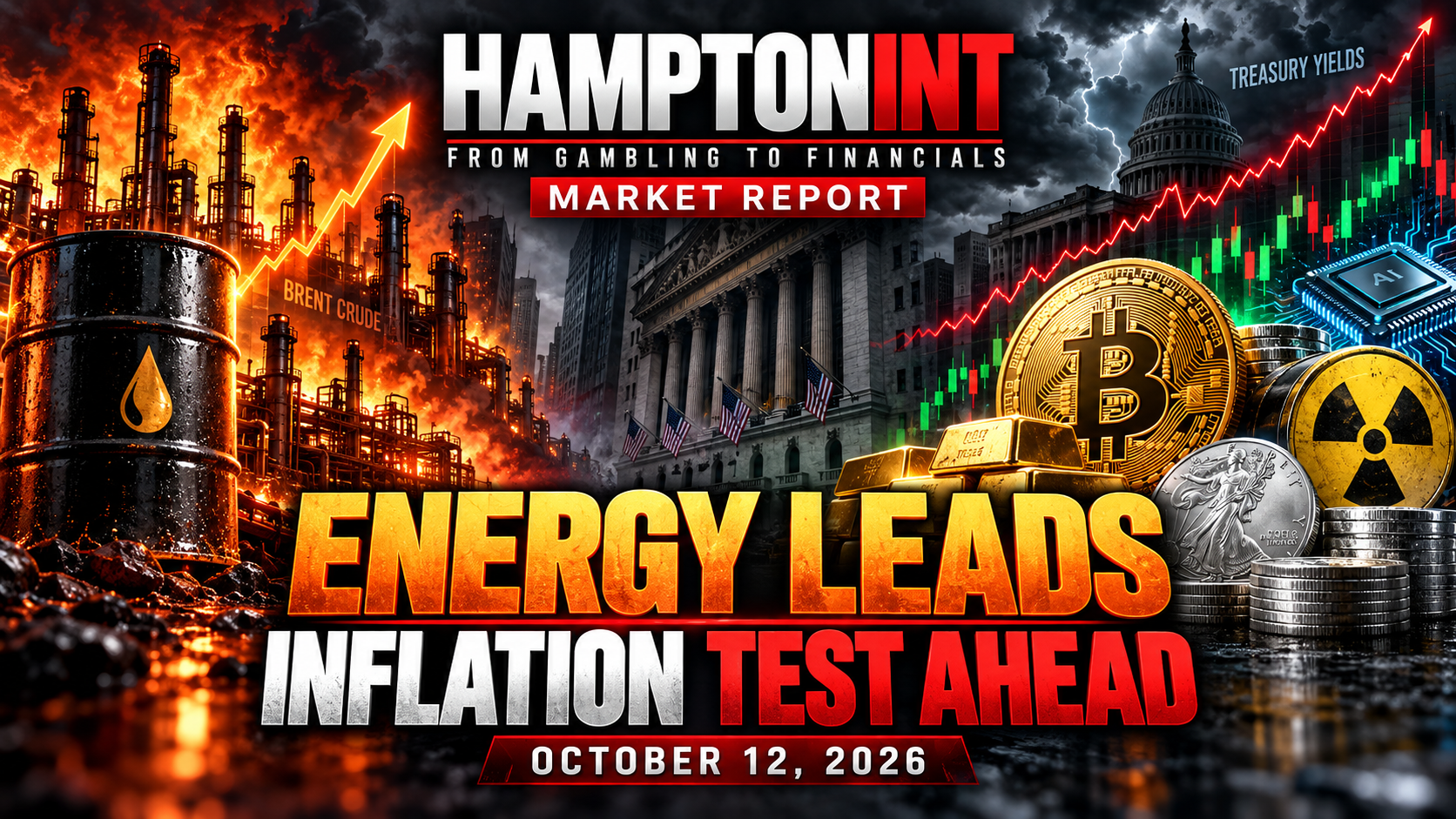 Monday Market Report: Energy Leads, Inflation Test Ahead