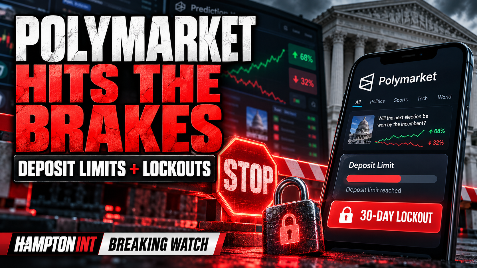 Polymarket Hits the Brakes: Deposit Limits + 30-Day Lockouts
