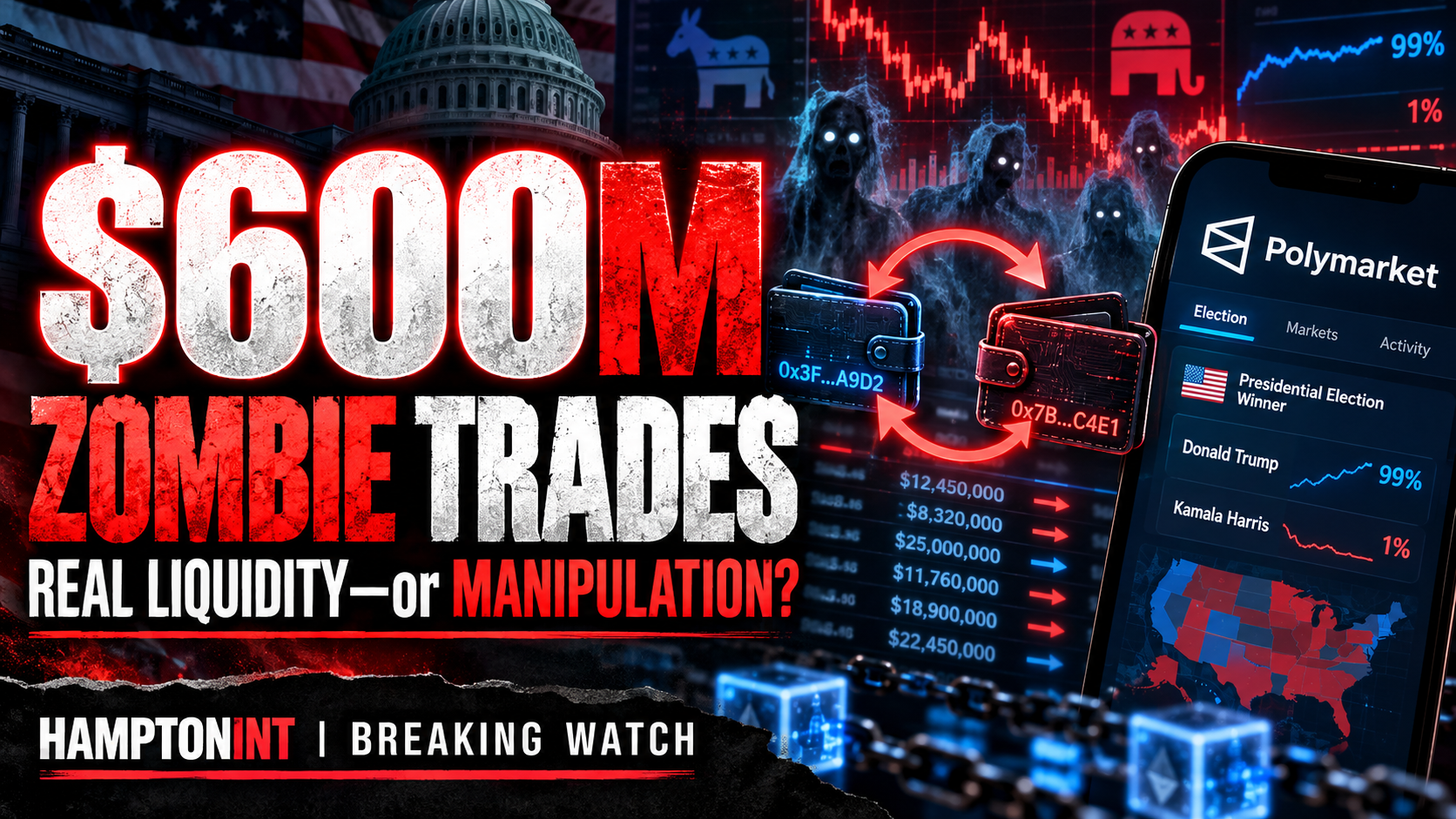 $600M in 'Zombie' Election Trades Raise Polymarket Integrity Questions