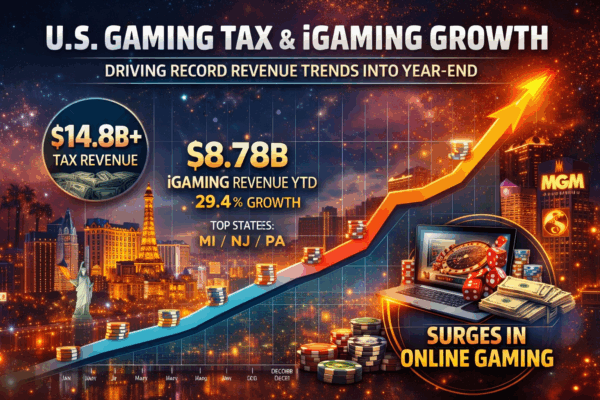 U.S. gaming tax & iGaming growth driving record revenue trends into year‑end.