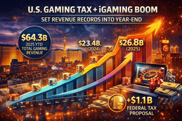 U.S. gaming tax + iGaming boom set revenue records into year‑end