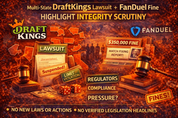 636-Multi‑State DraftKings lawsuit + FanDuel fine highlight integrity scrutiny