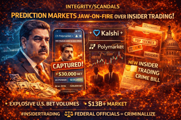 017-Integrity/Scandals: Prediction markets jaw‑on‑fire over insider trading