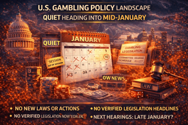 764-U.S. gambling policy landscape quiet heading into mid‑January