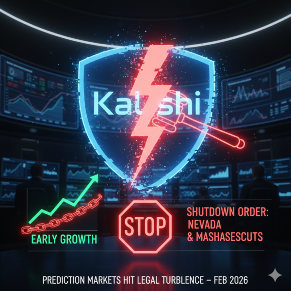 292-Kalshi faces state‑level shutdown order as prediction markets hit legal turbulence.