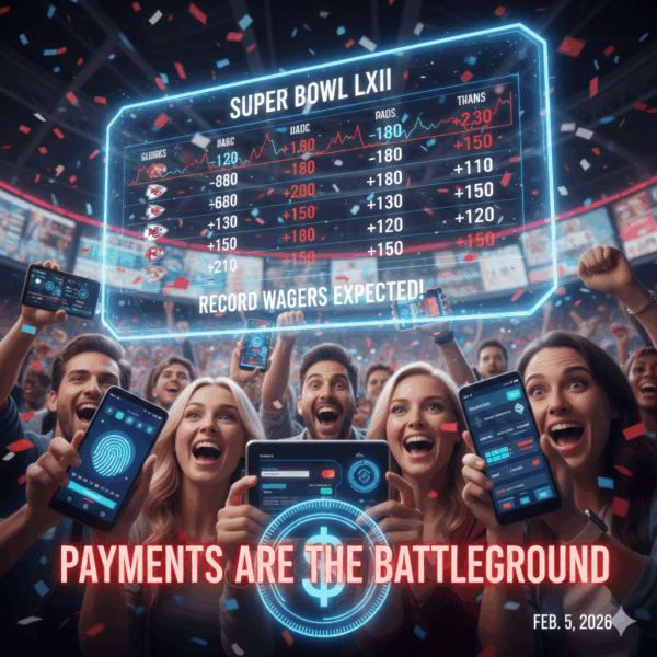 865-U.S. bettors ready to place historically high Super Bowl wagers — and payments are the battleground.