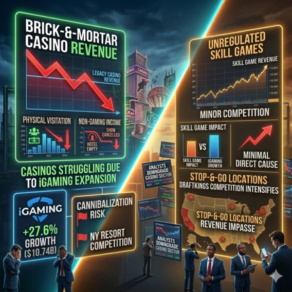 561-Casinos are struggling due to online gambling expansion, not skill games.