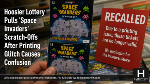 Hoosier Lottery Pulls ‘Space Invaders’ Scratch-Offs After Printing Glitch Causes Confusion