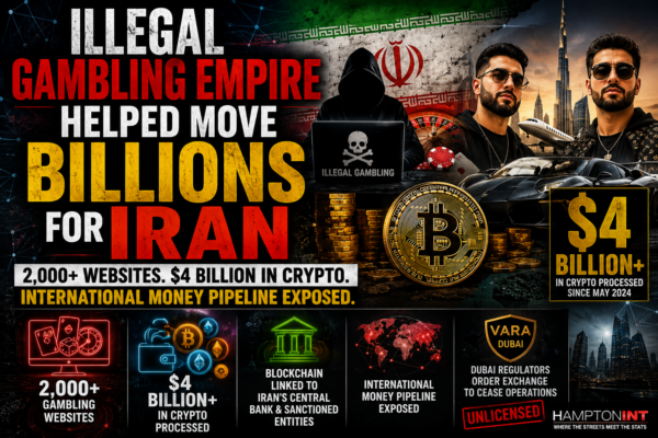 Illegal Gambling Empire Allegedly Helped Move Billions for Iran Through Crypto Network
